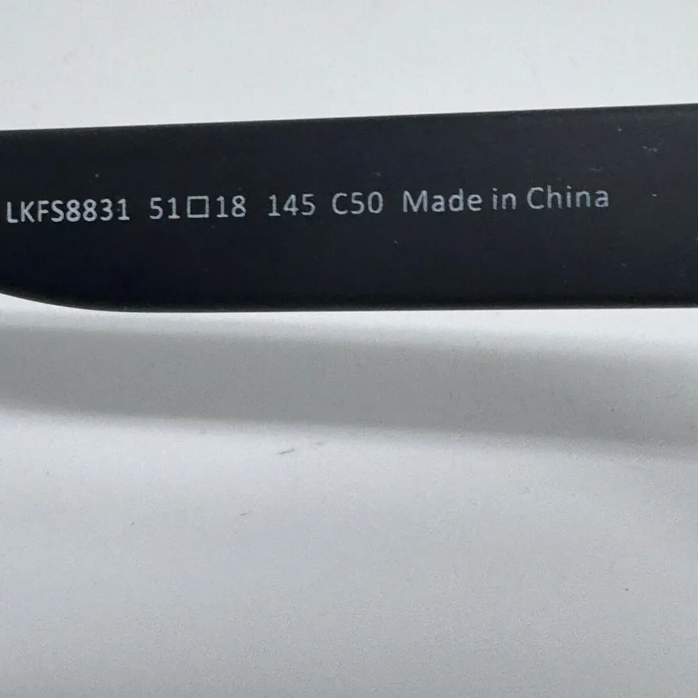Firmoo LKFS8831 51-18-145 Eye Glasses Frame Black Square‎ H15683